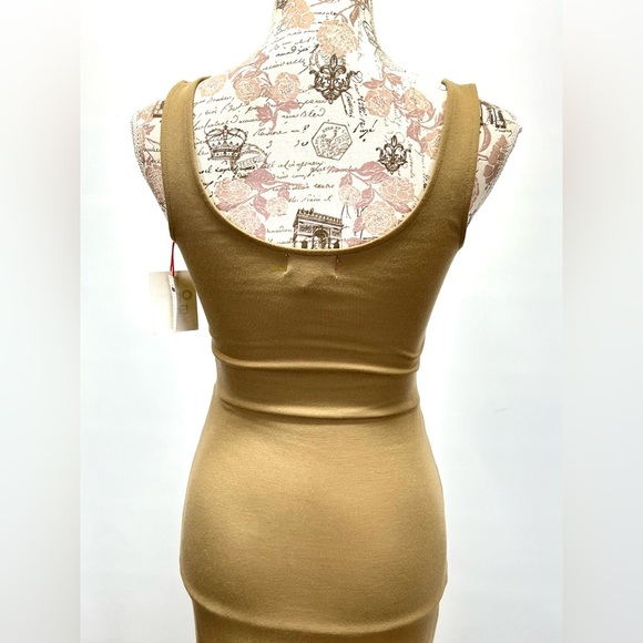 OPEN EDIT Khaki tank scoop neck bodycon midi dress size XS.‎ - Picture 9 of 16